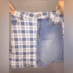 Kids L 10-12 mitch-matched skirt for $15 from Wonder Nation